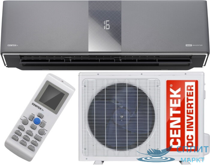 Сплит система CENTEK CARBON GRAY CT-65Z10 Premium smart inverter